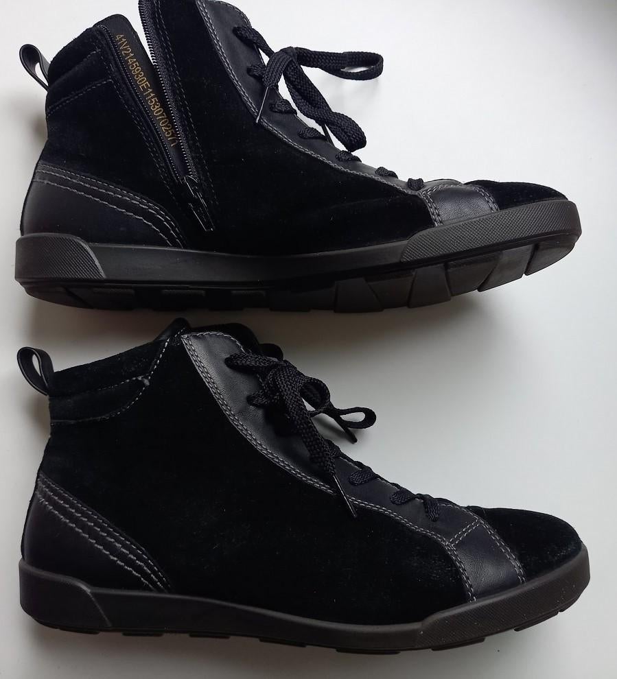 ECCO mooie zwarte veter schoenen, maat 41, Ecco, Verzenden, Zwart, Sneakers of Gympen