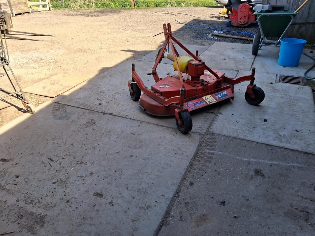 Robuuste cirkelmaaier voor tractor - Caroni TC480, Cirkelmaaier, Gebruikt, Ophalen of Verzenden, Benzine-grasmaaier