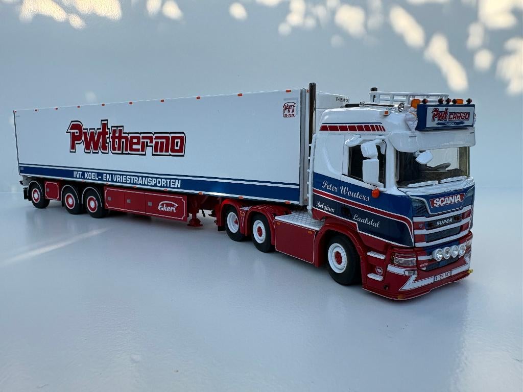 WSI SCANIA R NORMAL 6X2  MET REEFER TRAILER PWT THERMO, Ophalen of Verzenden, Nieuw, Bus of Vrachtwagen, Wsi