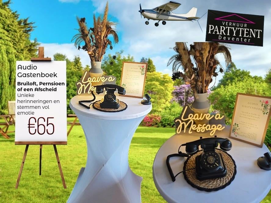 Audio Gastenboek huren bruiloft/ pensioen/ bedrijfsfeest, Ophalen, Nieuw, Overige