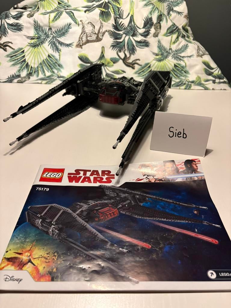 Lego Star Wars set 75179 Kylo Ren's TIE Fighter, Ophalen of Verzenden, Zo goed als nieuw, Lego