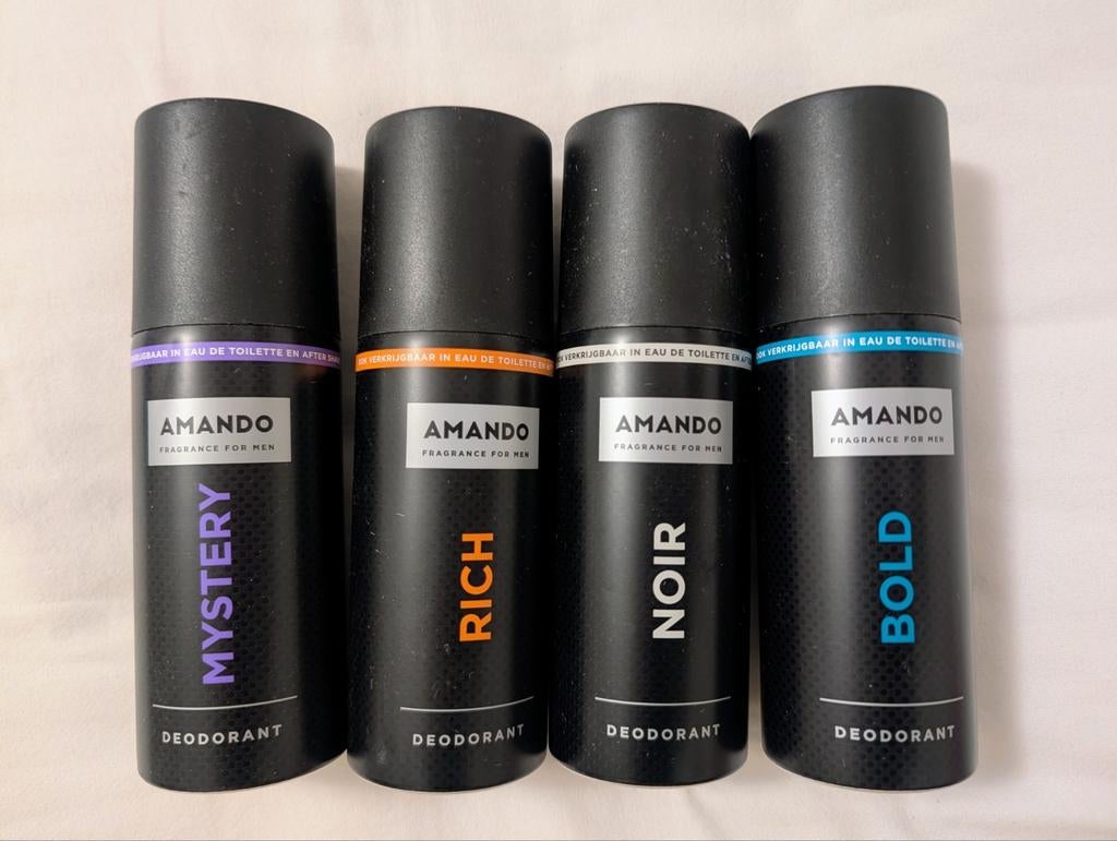 Amando Deodorant Set - Mystery, Rich, Noir, Bold, Ophalen of Verzenden, Nieuw