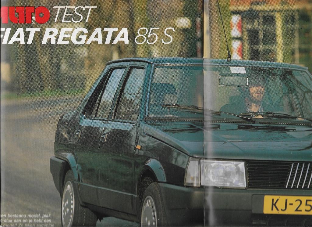 Roadtest Fiat REGATA 85 S, Autovisie 1983,, Ophalen of Verzenden, Zo goed als nieuw, Overige merken, Autovisie