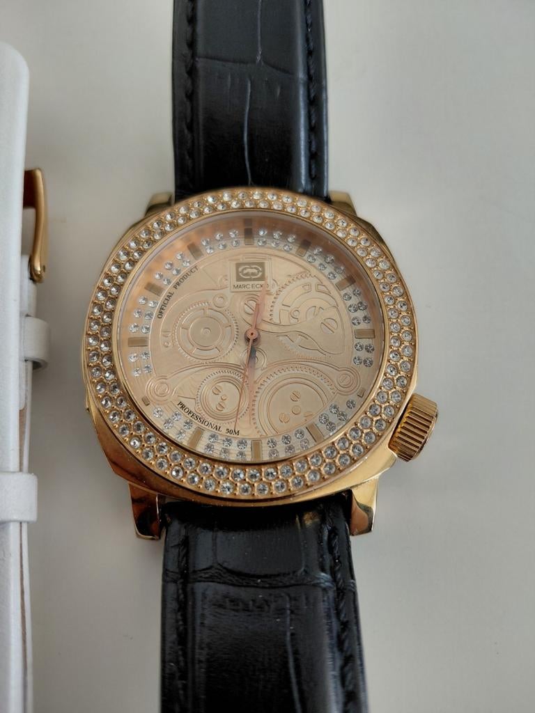 Mooi Marc Ecko horloge, Ophalen of Verzenden, Staal, Overige merken