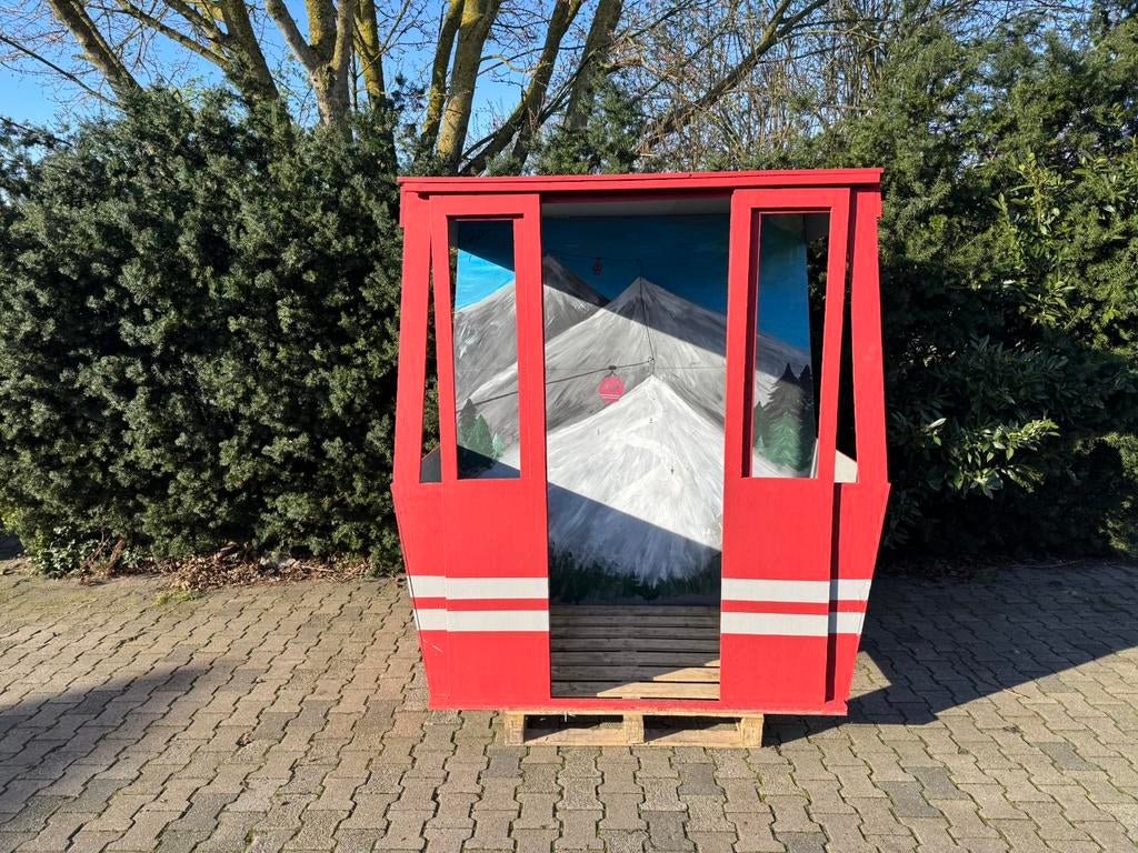 Skilift gondel te koop apres ski decoratie, Ophalen, Gebruikt