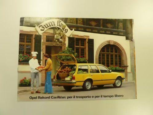 1978 Opel Rekord CarAVan Brochure, Ophalen of Verzenden, Gelezen, Opel