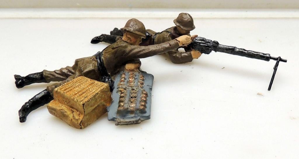 Elastolin  MG team, Antiek en Kunst, Ophalen of Verzenden