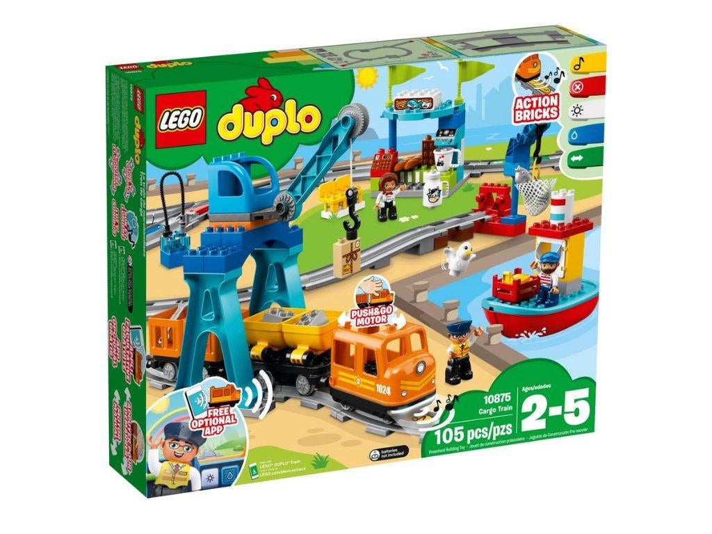 LEGO DUPLO 3 sets:  Goederentrein 10875, 10872,10882, Kinderen en Baby's, Speelgoed | Duplo en Lego, Ophalen of Verzenden, Zo goed als nieuw