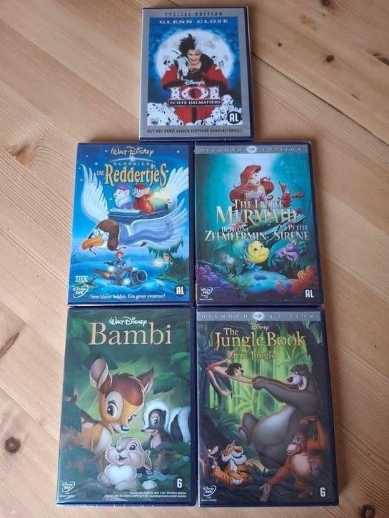 Disney nieuw, Jungle Book, Bambi, kleine zeemeermin, Alle leeftijden, Ophalen of Verzenden, Nieuw in verpakking, Film