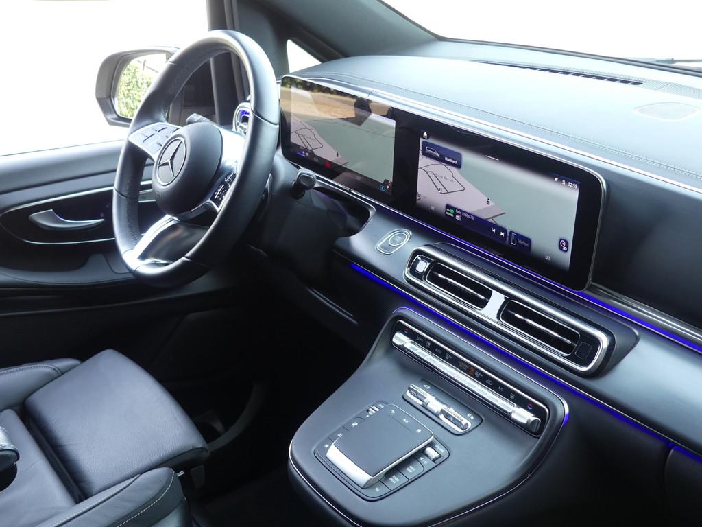 Mercedes-Benz EQV 300 L2 90kWh Dubbel Cabine Led/Leer/360 ca, Auto's, Gebruikt, Overige kleuren, Adaptive Cruise Control, 204 pk