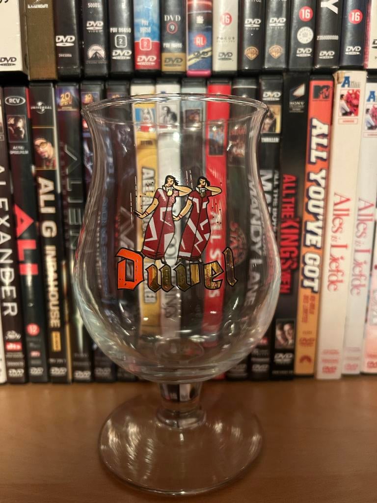 #0880 Duvel bierglas - Origineel verzamelobject, Ophalen of Verzenden, Gebruikt, Bierglas