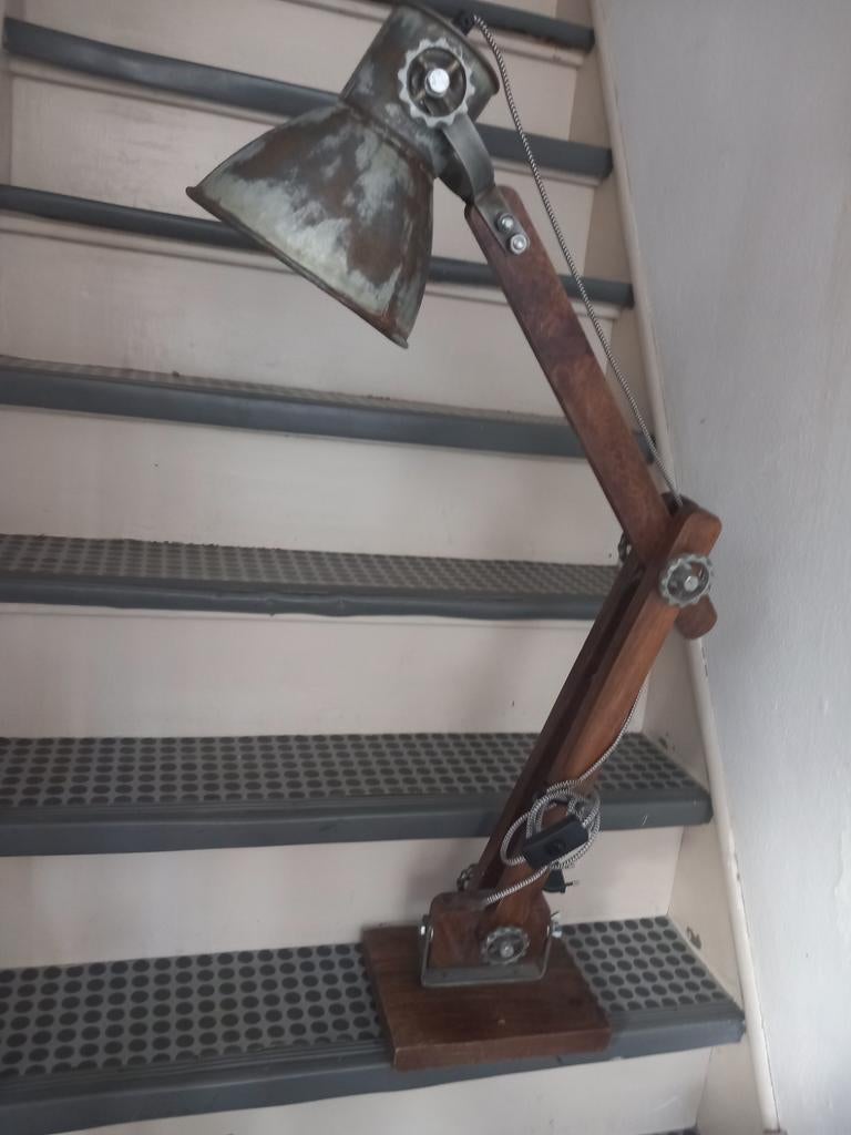 Industriële tafel bureau lamp, Ophalen of Verzenden, Minder dan 50 cm