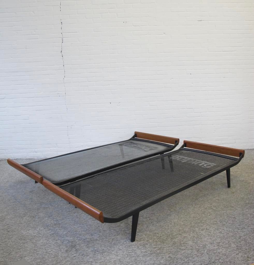 Cleopatra bedden van Auping 2x, Huis en Inrichting, Slaapkamer | Bedden, Ophalen, 90 cm, Eenpersoons, Zwart