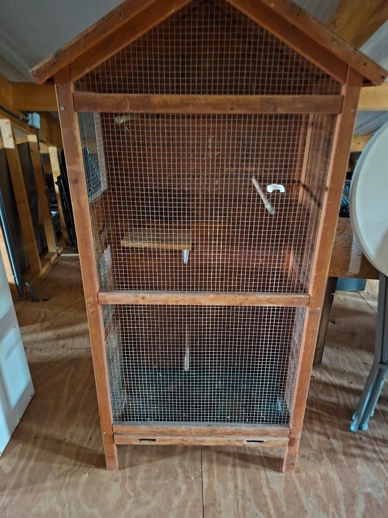 te koop, Ophalen, Gebruikt, Hout, Vogelkooi