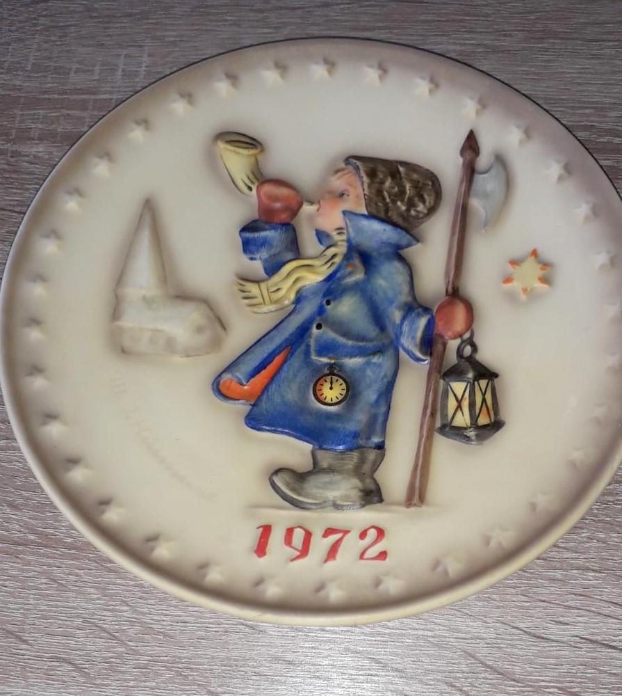 HÜMMEL wandbordje  -  2nd Annual Plate 1972, Ophalen of Verzenden, Zo goed als nieuw, Hummel