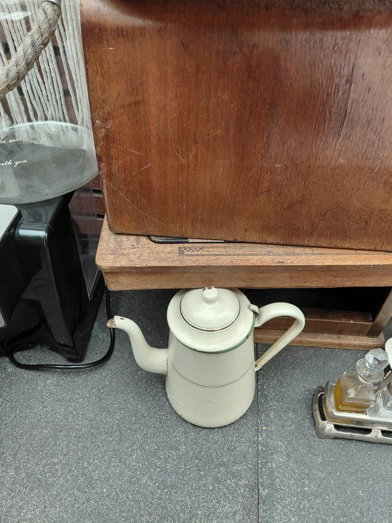 Oude emaille koffiepot, groot formaat, Ophalen of Verzenden