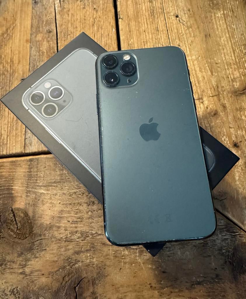 iPhone 11 Pro Midnight Green - Zo goed als nieuw, Telecommunicatie, Mobiele telefoons | Apple iPhone, Zo goed als nieuw, IPhone 11 Pro