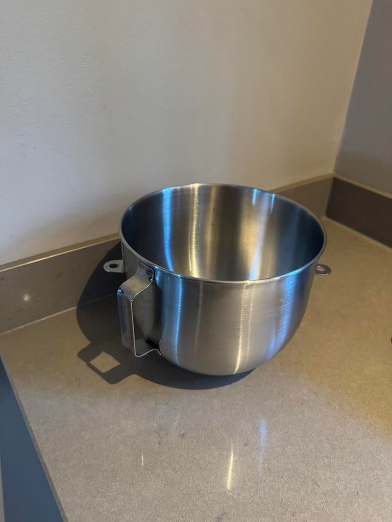 Kitchenaid mengkom 4,8L 5K serie, zo goed als nieuw!, Ophalen of Verzenden, Zo goed als nieuw, Vaatwasserbestendig, 3 snelheden of meer
