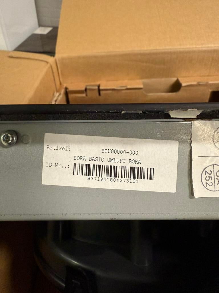 Kookplaat bora basic umluft (oud model), Witgoed en Apparatuur, Kookplaten, Ophalen, 4 kookzones, Zo goed als nieuw, Inbouw