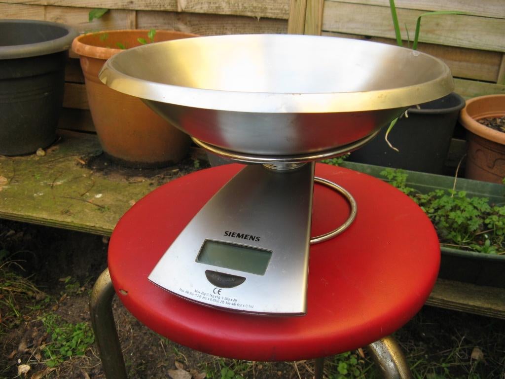 Siemens digitale weegschaal groot formaat, Witgoed en Apparatuur, Weegschalen, Gebruikt, Digitaal, Keukenweegschaal, 500 gram of grover