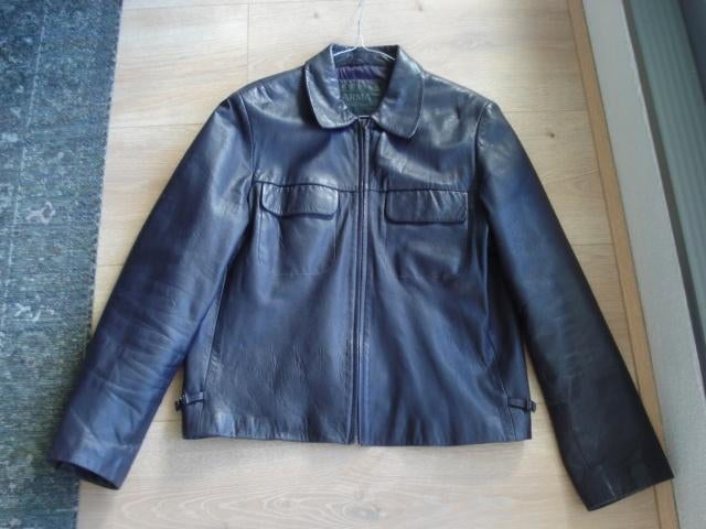 Leuke leren jas van het dure merk ARMA maat 40, Maat 38/40 (M), Ophalen of Verzenden, Zo goed als nieuw, Paars