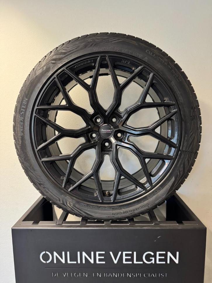 Set 22 inch Vossen HF2 5x120 velgen Range Rover L405 L494, Niet ingevuld, Gebruikt, 275 mm, Banden en Velgen