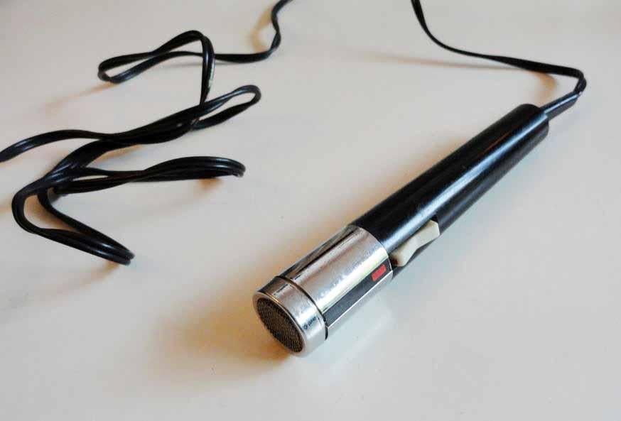 Microfoon antiek model, Ophalen of Verzenden, Gebruikt, Overige typen