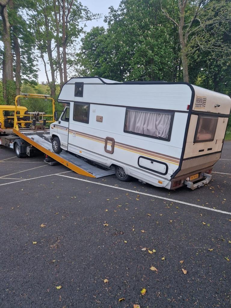 Fiat Ducato Camper met defecte motor - Opknappen of strippen, Caravans en Kamperen, Campers, Particulier, Half-integraal