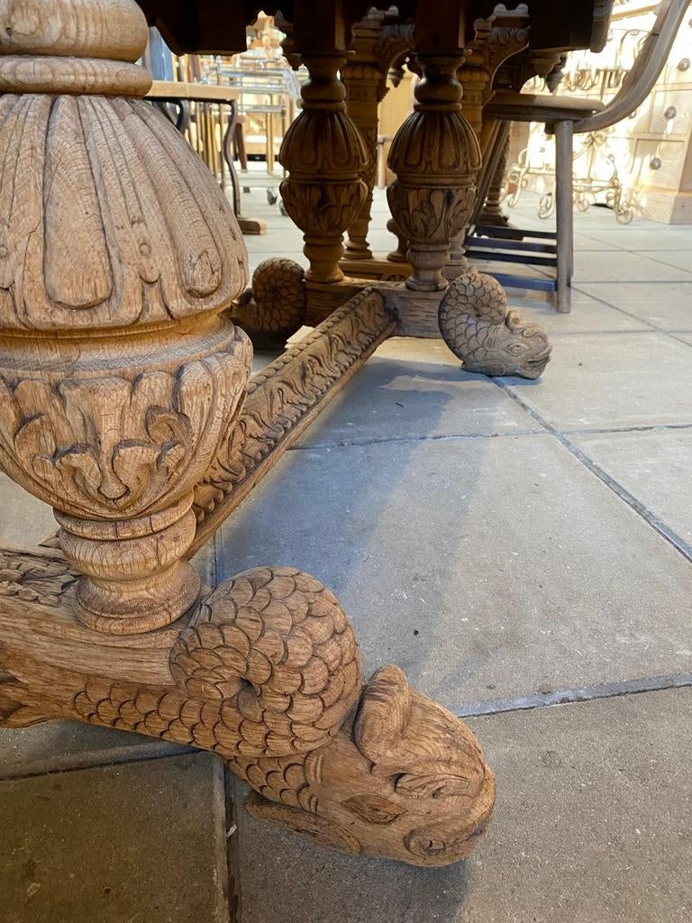 Antieke Franse tafel eettafel sidetable, Ophalen