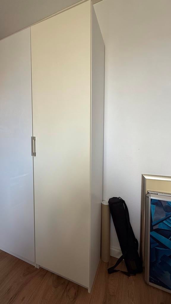 IKEA Pax kast wit met glanzende deur (50x37,5x201cm), Ophalen, Gebruikt