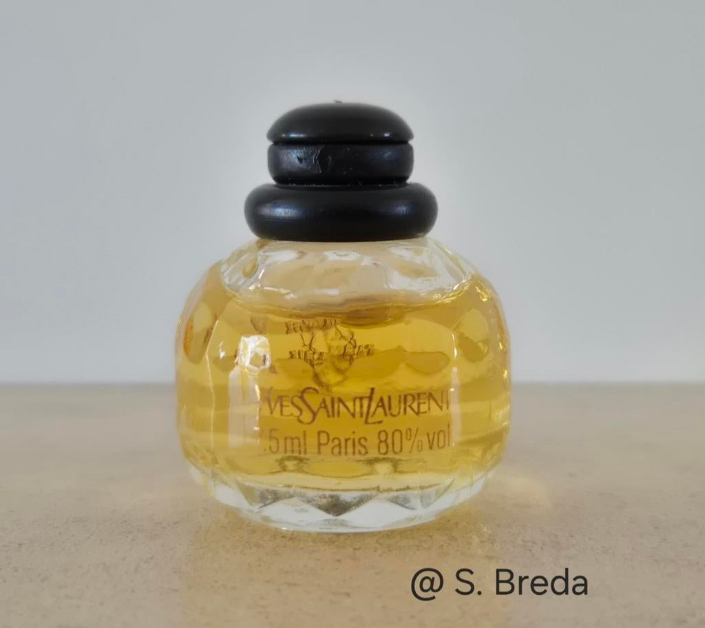Yves Saint Laurent - Paris - 7,5 ml miniatuur, Ophalen of Verzenden, Zo goed als nieuw, Miniatuur, Gevuld