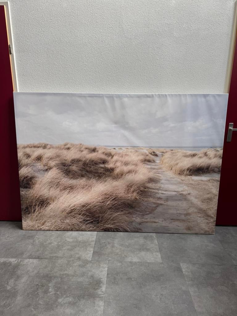 Grote poster met frame op canvasdoek van Ikea, Verzamelen, Ophalen, Zo goed als nieuw, A1 t/m A3