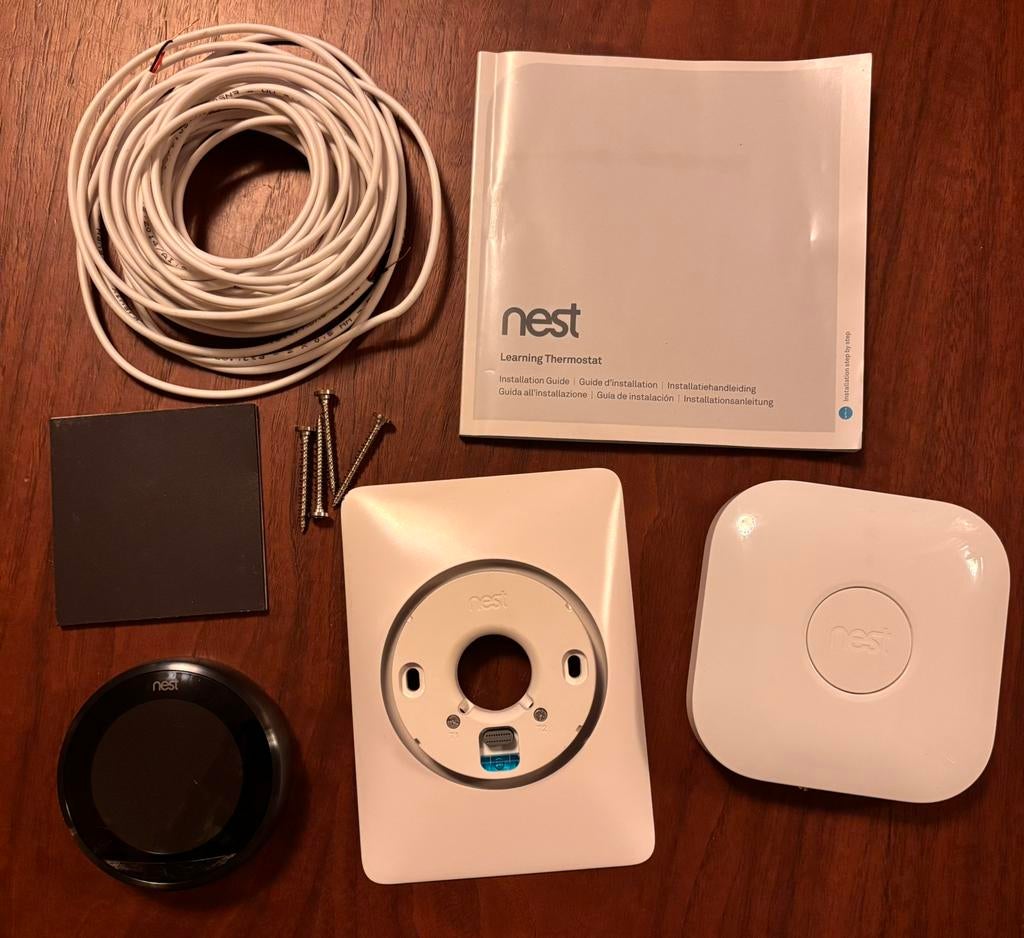 Google Nest Learning Thermostat V3 – Compleet set, Doe-het-zelf en Verbouw, Thermostaten, Ophalen of Verzenden, Slimme thermostaat