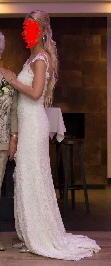 Prachtige trouwjurk ivoor, Kleding | Dames, Trouwkleding en Trouwaccessoires, Ophalen of Verzenden, Zo goed als nieuw, Wit, Trouwjurk