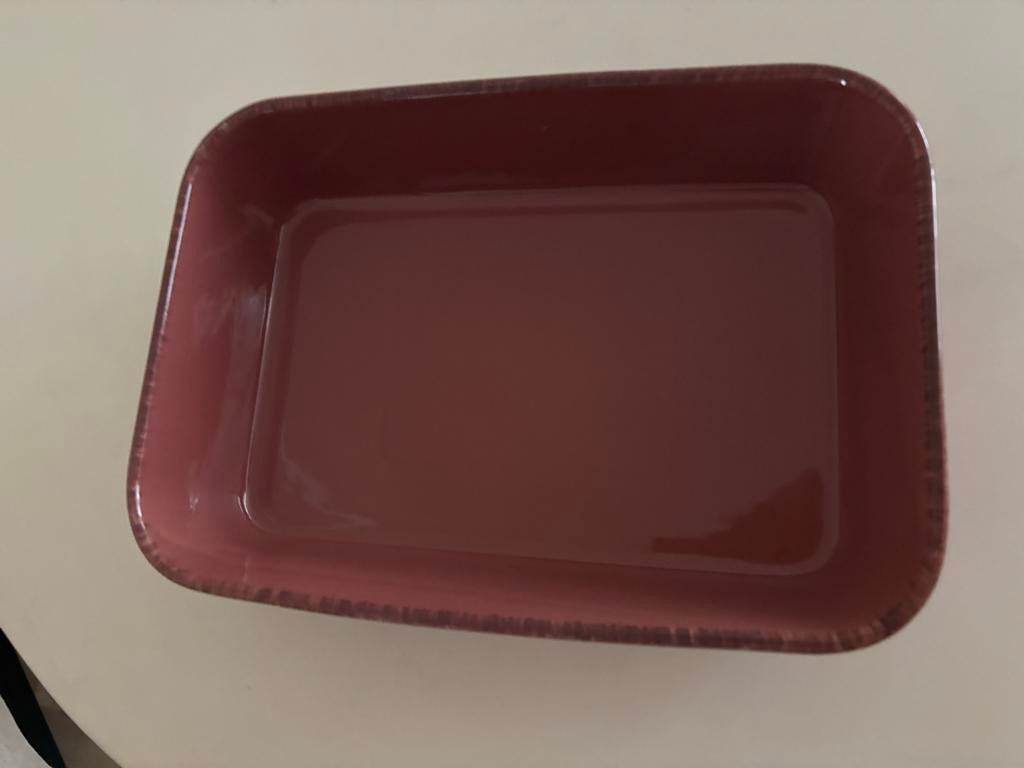 Rose Kleur Ovenschaal, Ophalen of Verzenden, Gebruikt, Overige materialen, Overige typen