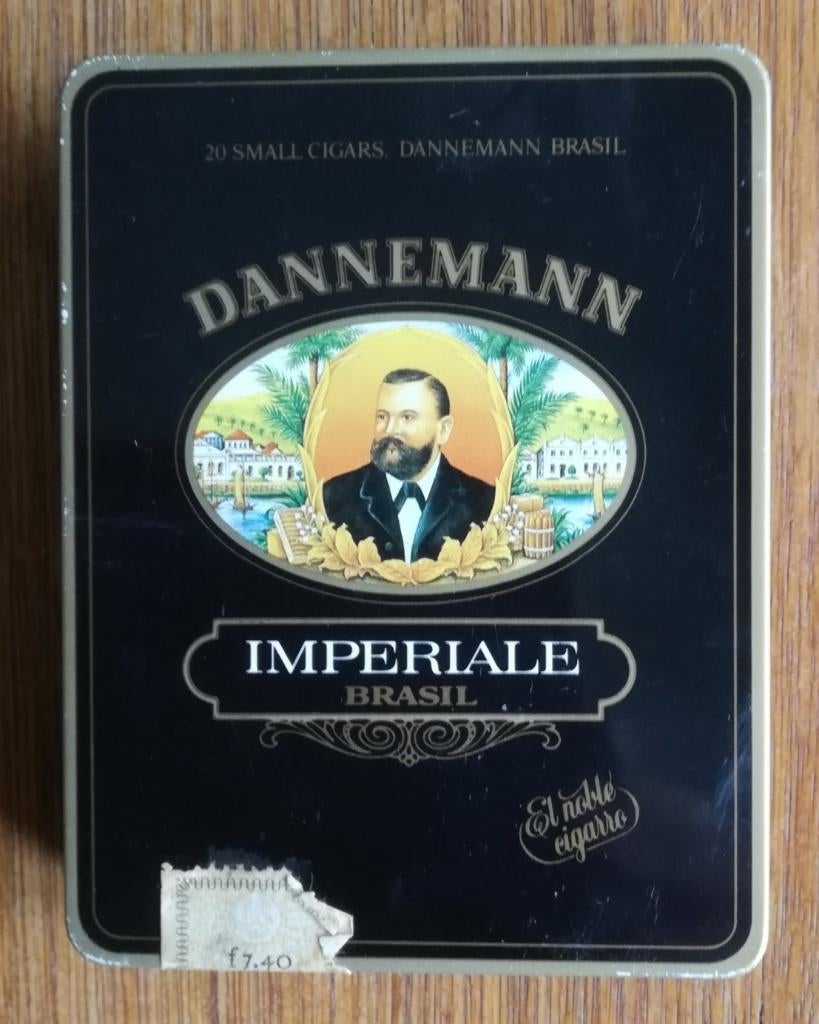 blikje Dannemann Imperiale Brasil, Verzamelen, Ophalen of Verzenden, Gebruikt, Tabaksdoos of Verpakking