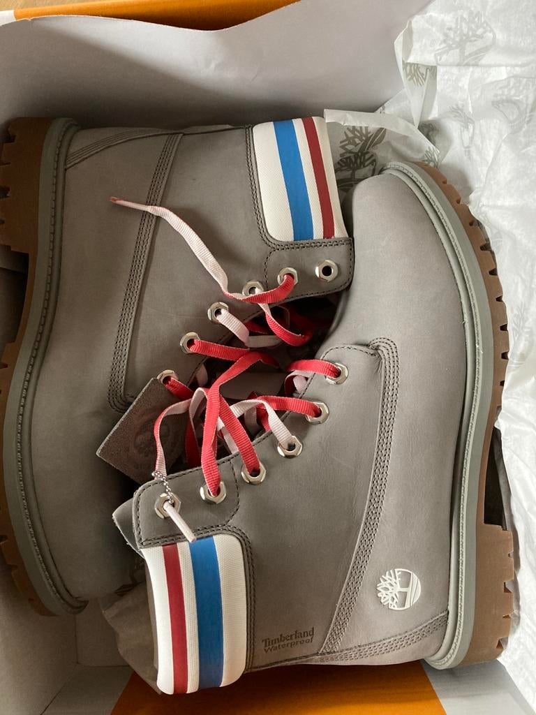 Timberland Heritage 6 inch boots in maat 39,5, Kleding | Dames, Schoenen, Ophalen of Verzenden, Zo goed als nieuw, Blauw