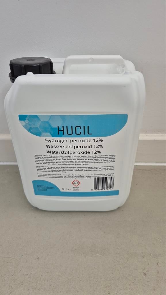 Waterstof peroxide 12% 5 liter 15 euro, Ophalen