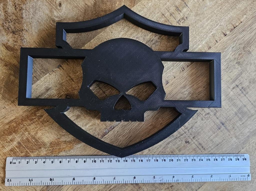 Harley Davidson Willie G Skull 3d Print, Ophalen of Verzenden, Nieuw