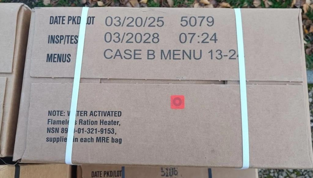 US Army MRE Rantsoen doos A 4-2027, Verzamelen, Militaria | Algemeen, Ophalen of Verzenden, Landmacht, Amerika, Overige typen