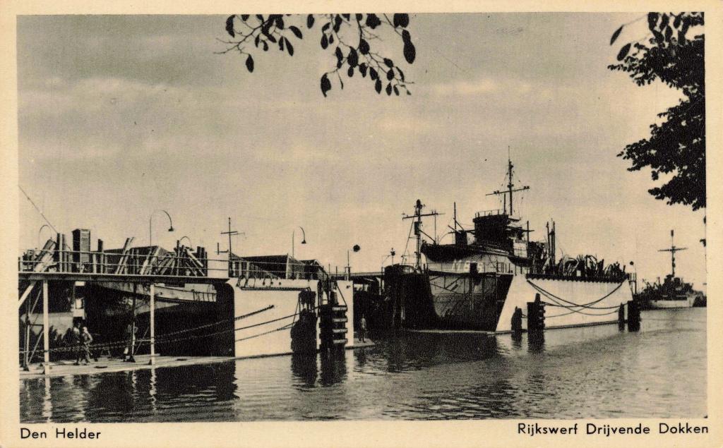 Den Helder Rijkswerf Drijvende Dokken B2978, Ophalen, 1940 tot 1960, Ongelopen, Noord-Holland