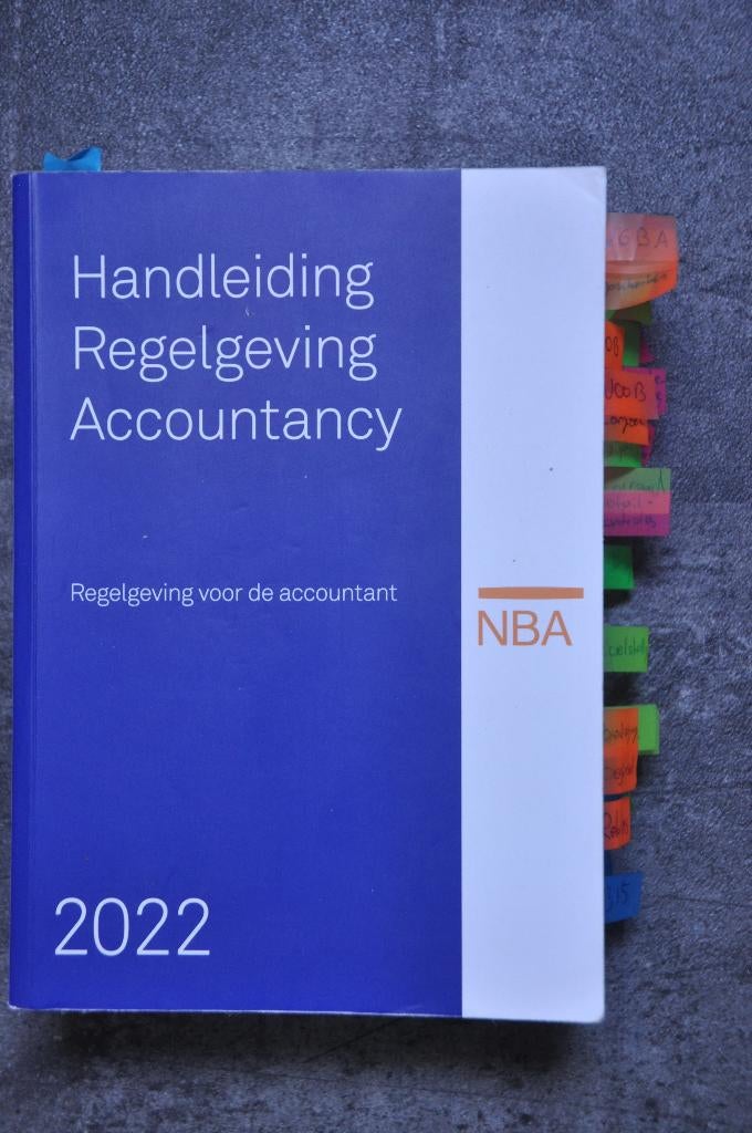 Handleiding Regelgeving Accountancy 2022, Ophalen of Verzenden, Beta, Gelezen, NBA