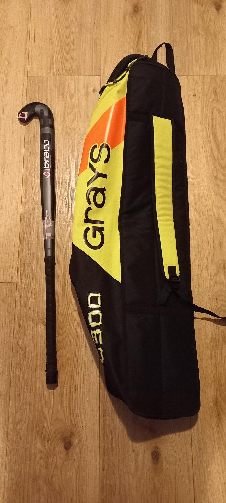 hoceytas Grays met 34 inch Brabo stick, Ophalen, Zo goed als nieuw, Stick