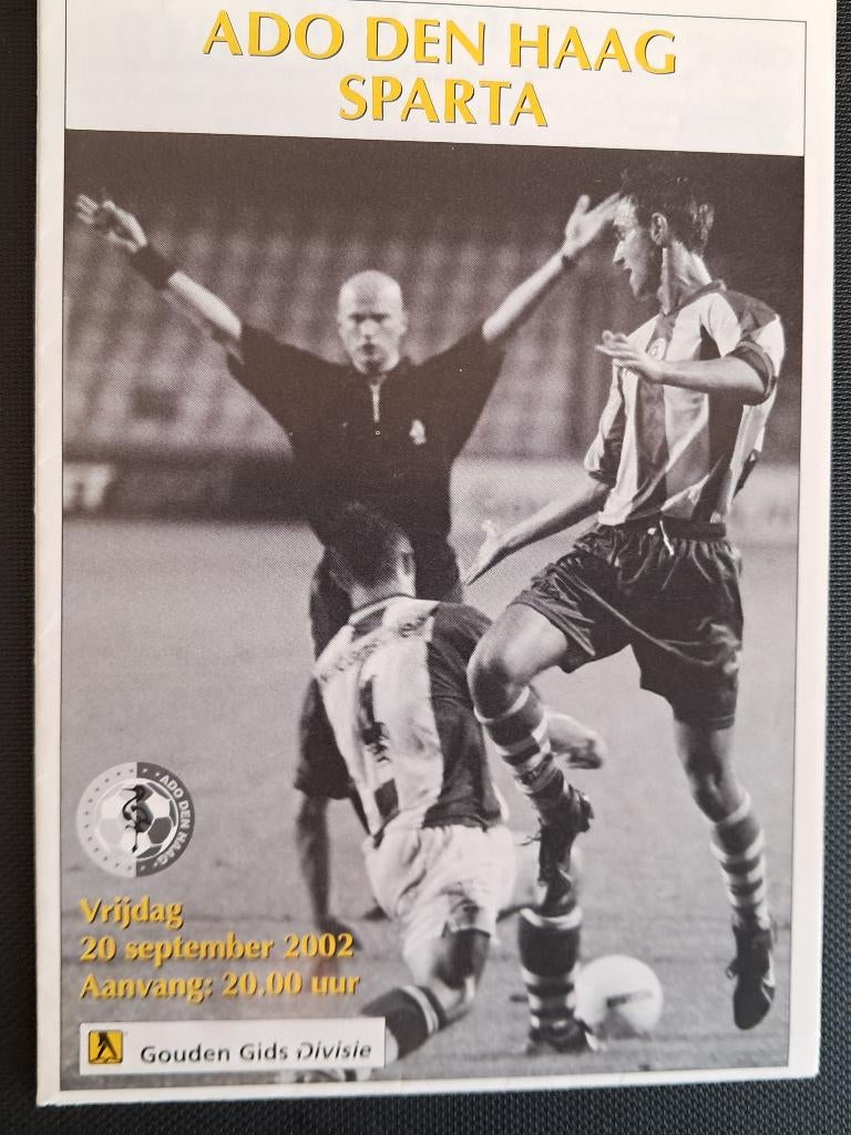 ADO Den Haag - Sparta  2002/2003, Ophalen of Verzenden, Zo goed als nieuw, Overige binnenlandse clubs, Boek of Tijdschrift