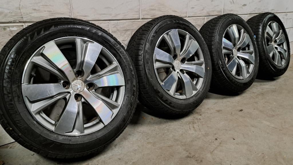 Bi-color velgen 2008 308 C3 Aircross C4 Crossland 195/60/16, Auto-onderdelen, Banden en Velgen, Gebruikt, 16 inch, Banden en Velgen