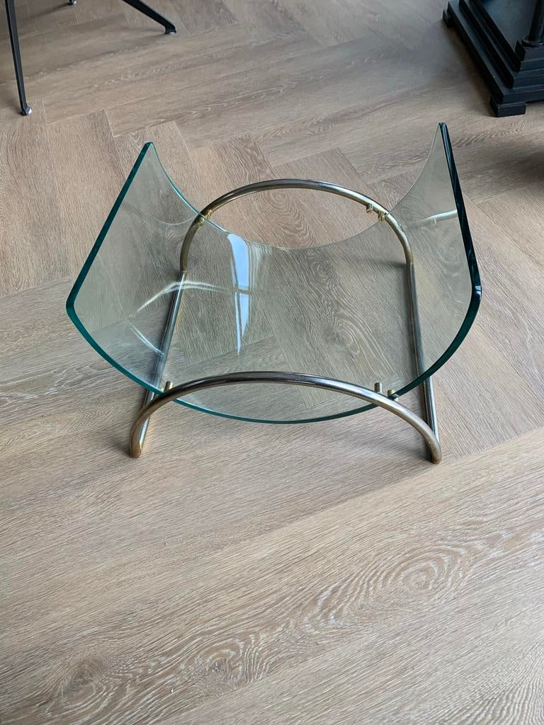 Art Deco Lectuurbak van Glas, Ophalen, Gebruikt