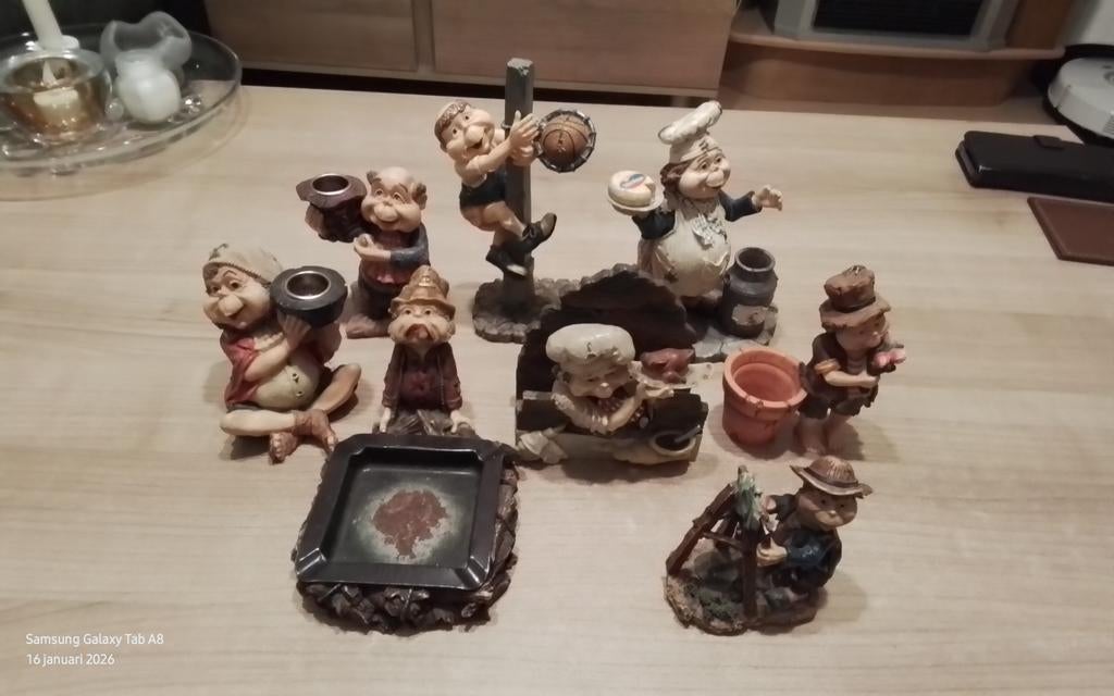 8 originele Laven, Verzamelen, Efteling, Ophalen of Verzenden, Gebruikt, Beeldje of Poppetje