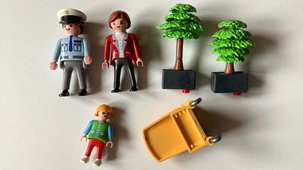 Playmobil onderdelen uit set 4311 vliegveld poppetjes groen, Ophalen, Gebruikt, Los playmobil