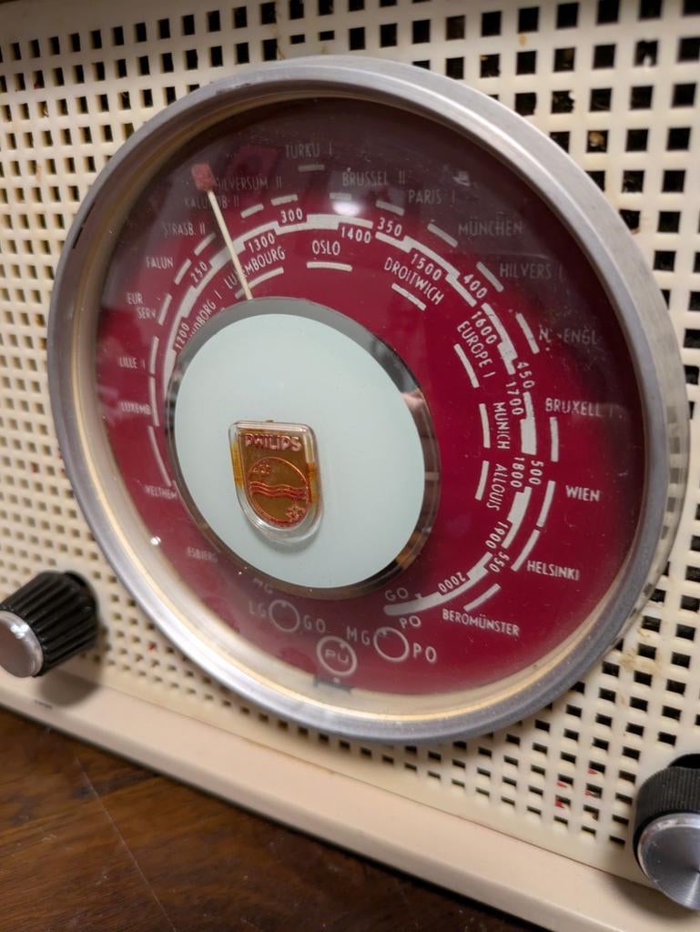 Philips B2X80U/01 retro jaren 50 nog werkend, Ophalen of Verzenden