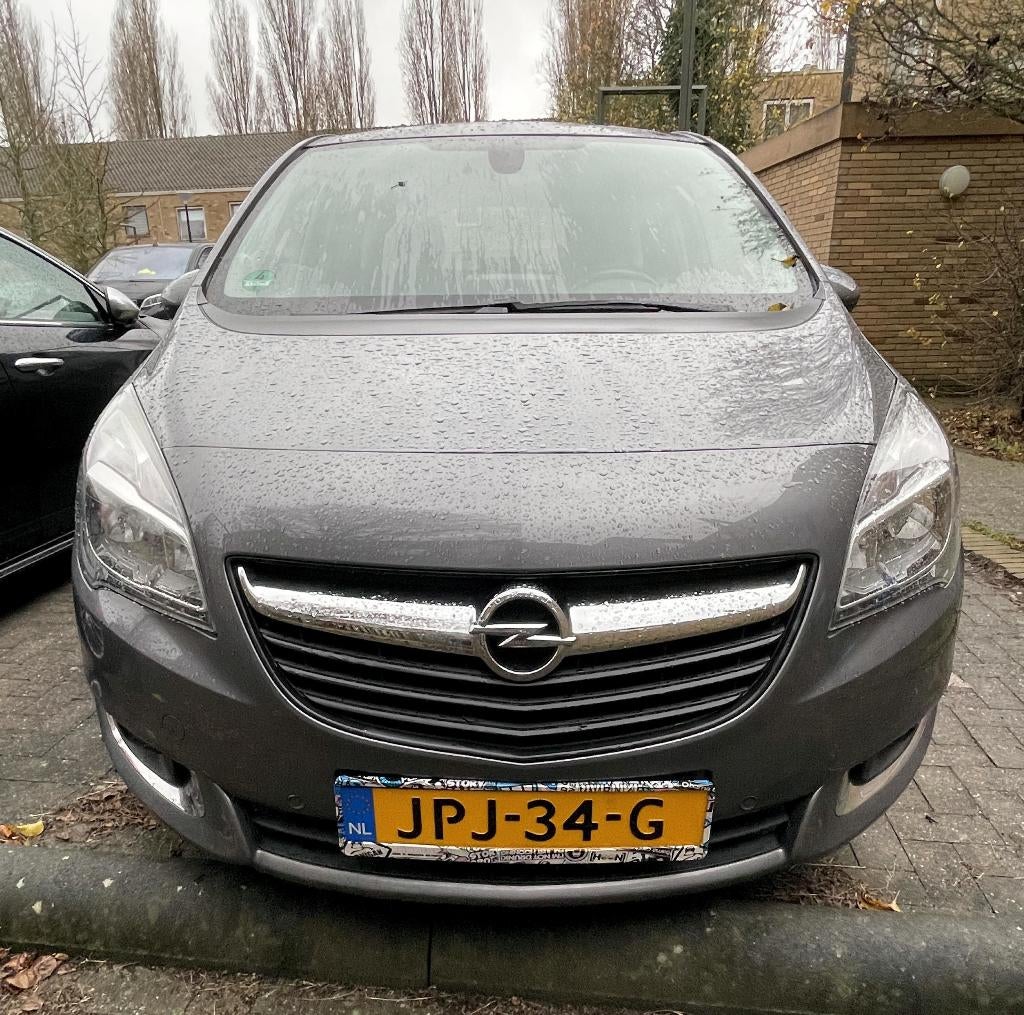 Opel Meriva 1.4 Turbo Ecotec 103KW AUT 2017 Grijs, Auto's, Opel, Stof, USB, Zwart, 4 cilinders